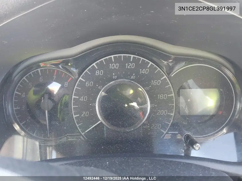2016 NISSAN NOTE VIN 3N1CE2CP8GL391997 — фото 7