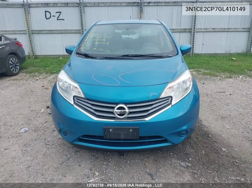 2016 NISSAN NOTE VIN 3N1CE2CP7GL410149 — фото 12