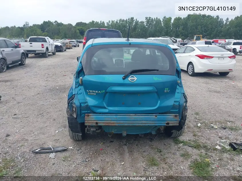2016 NISSAN NOTE VIN 3N1CE2CP7GL410149 — фото 6
