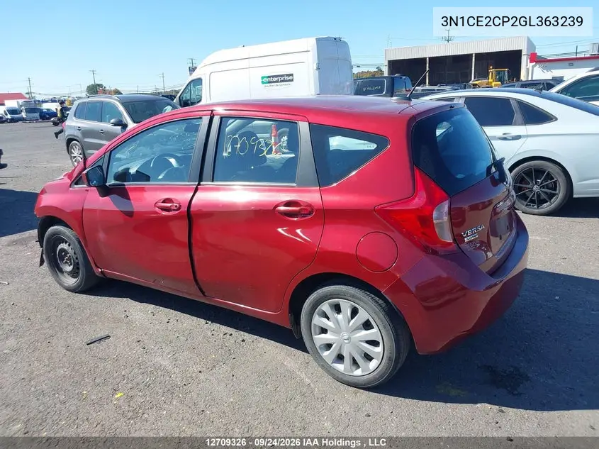2016 NISSAN NOTE VIN 3N1CE2CP2GL363239 — фото 15