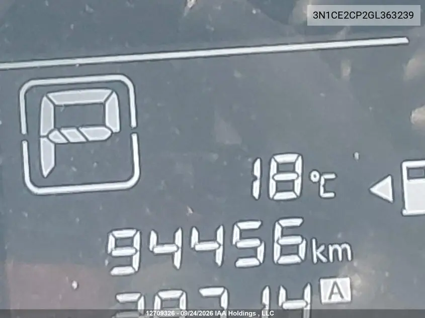 2016 NISSAN NOTE VIN 3N1CE2CP2GL363239 — фото 16