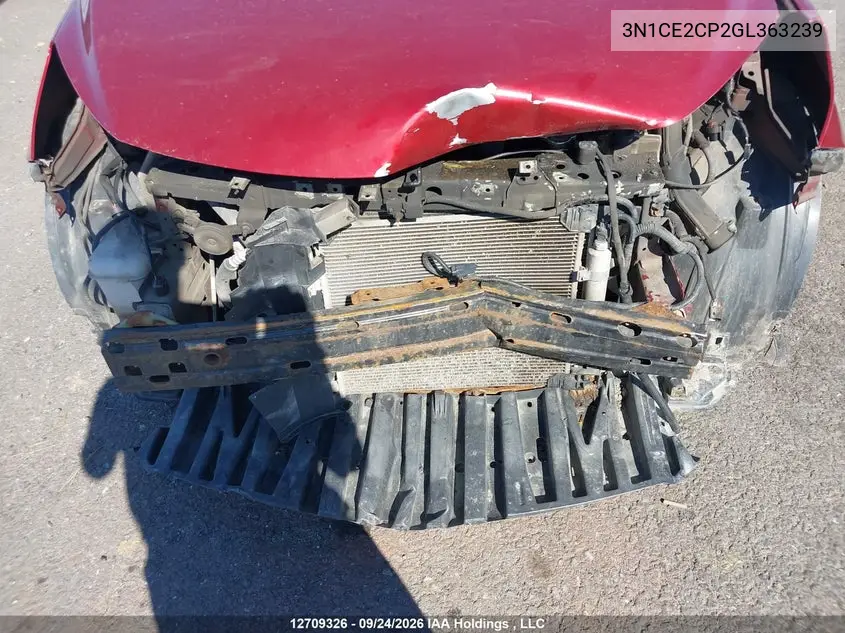 2016 NISSAN NOTE VIN 3N1CE2CP2GL363239 — фото 6