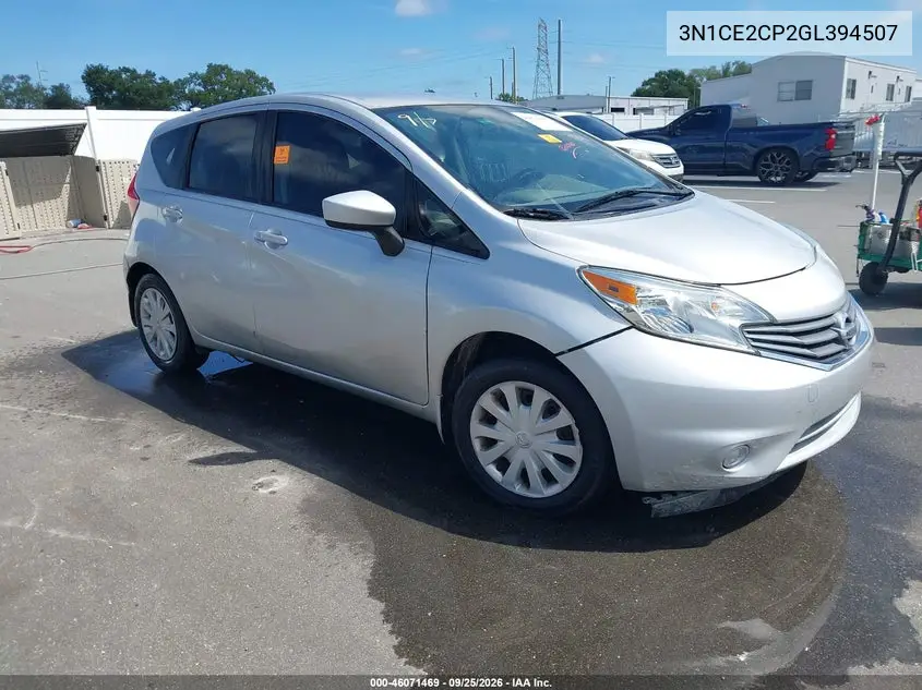 NISSAN NOTE 2016, VIN 3N1CE2CP2GL394507