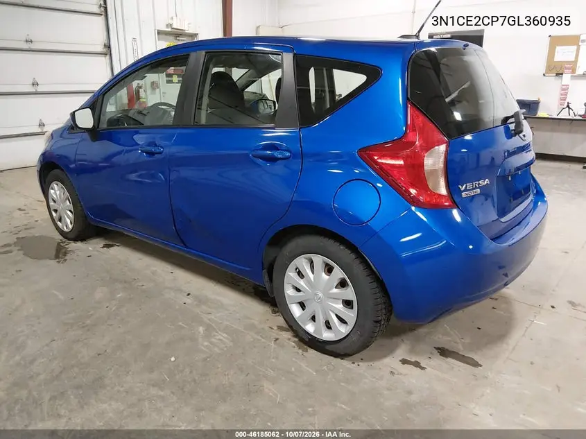 2016 NISSAN NOTE VIN 3N1CE2CP7GL360935 — фото 3