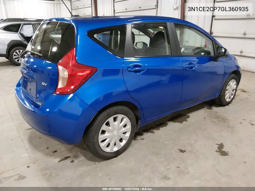 2016 NISSAN NOTE VIN 3N1CE2CP7GL360935 — фото 4
