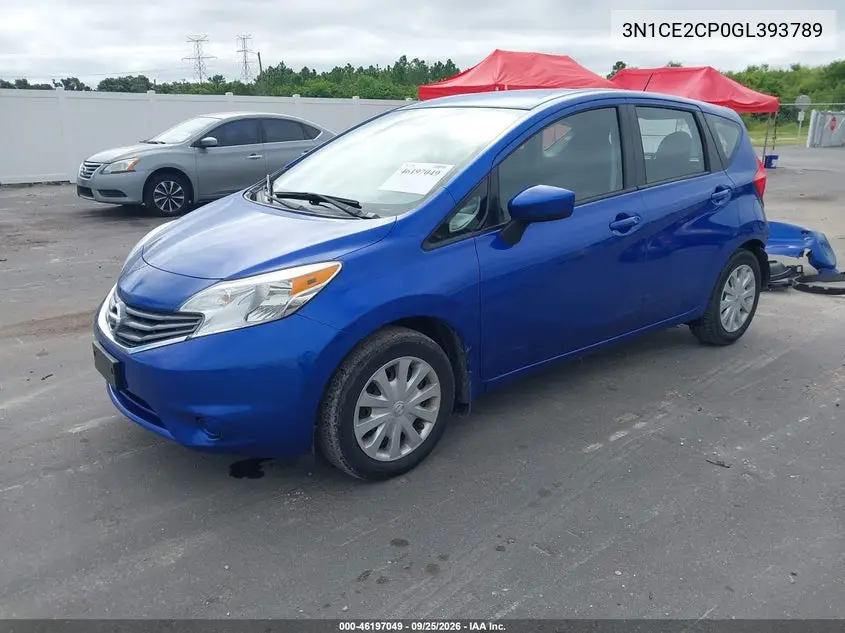 2016 NISSAN NOTE VIN 3N1CE2CP0GL393789 — фото 2