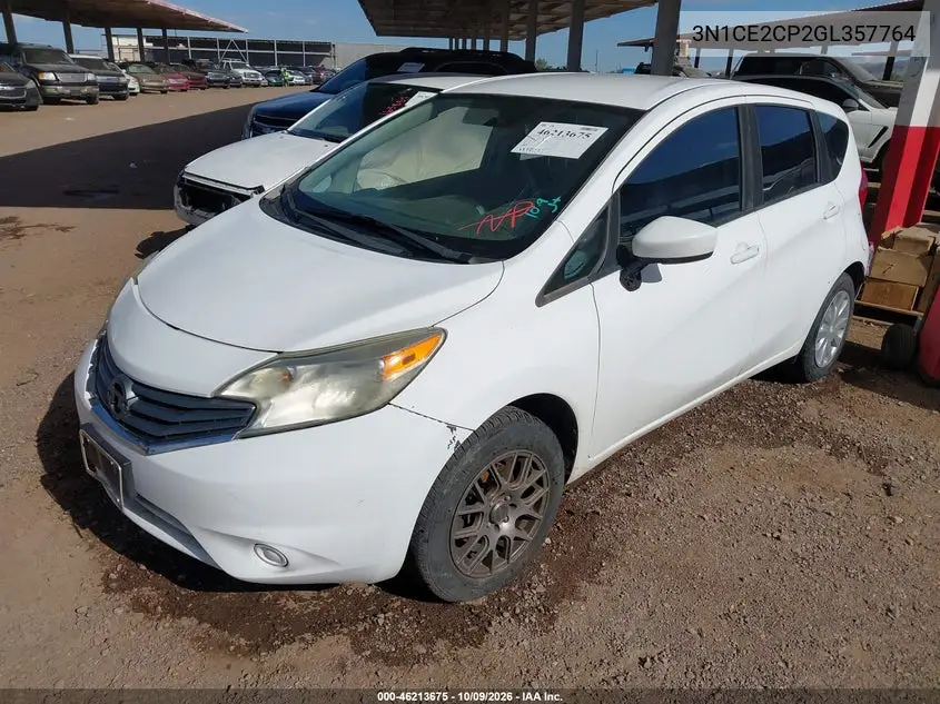 2016 NISSAN NOTE VIN 3N1CE2CP2GL357764 — фото 2