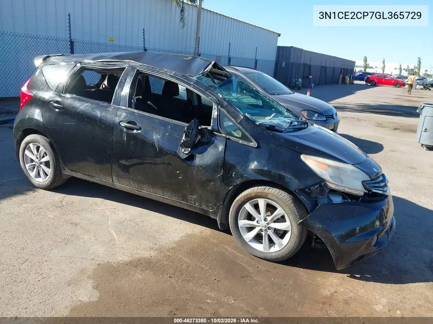 NISSAN NOTE 2016, VIN 3N1CE2CP7GL365729