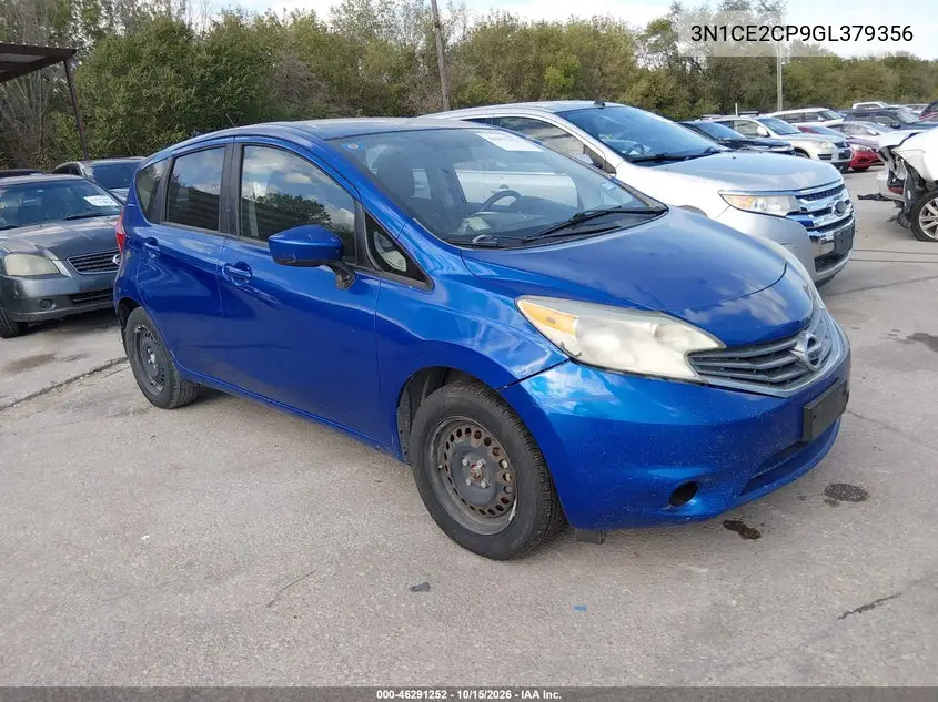 NISSAN NOTE 2016, VIN 3N1CE2CP9GL379356