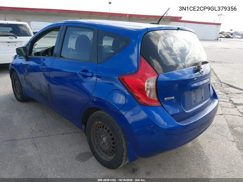 2016 NISSAN NOTE VIN 3N1CE2CP9GL379356 — фото 3