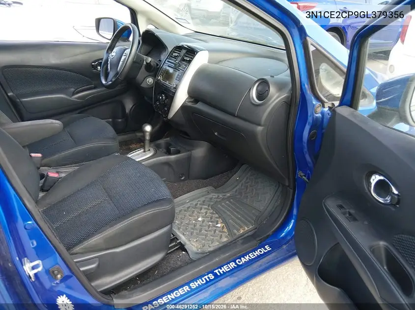 2016 NISSAN NOTE VIN 3N1CE2CP9GL379356 — фото 5