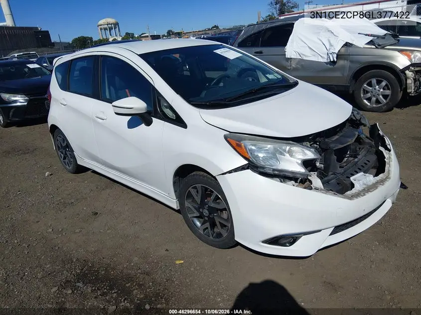 NISSAN NOTE 2016, VIN 3N1CE2CP8GL377422