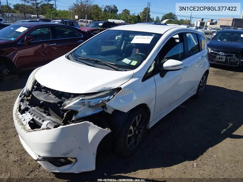 2016 NISSAN NOTE VIN 3N1CE2CP8GL377422 — фото 2