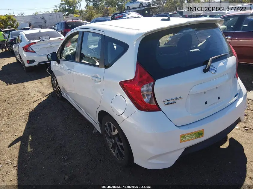2016 NISSAN NOTE VIN 3N1CE2CP8GL377422 — фото 3