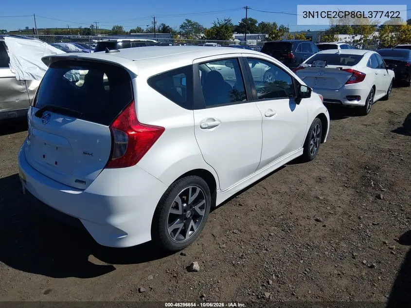 2016 NISSAN NOTE VIN 3N1CE2CP8GL377422 — фото 4