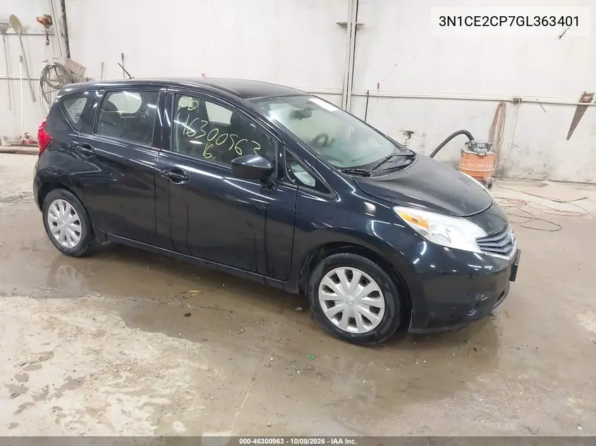 NISSAN NOTE 2016, VIN 3N1CE2CP7GL363401
