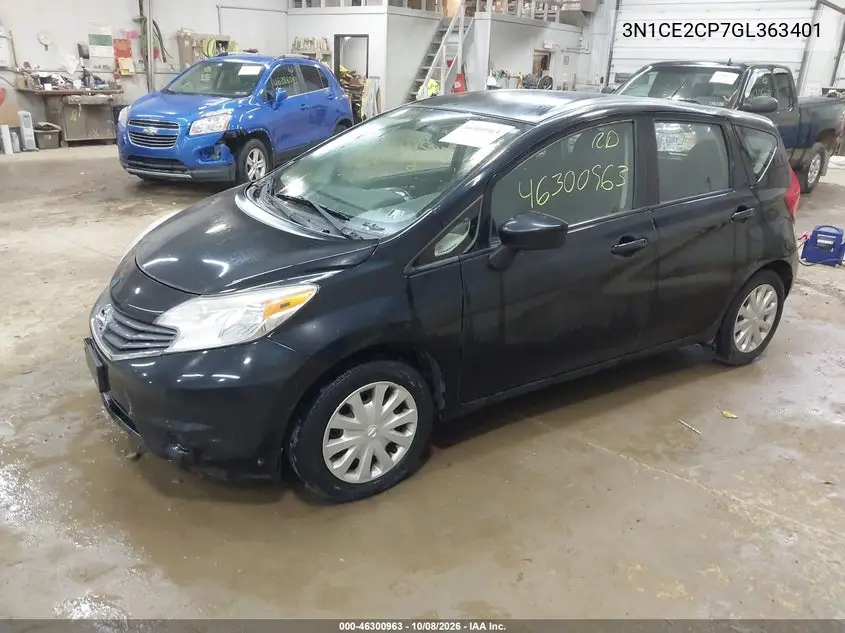 2016 NISSAN NOTE VIN 3N1CE2CP7GL363401 — фото 2