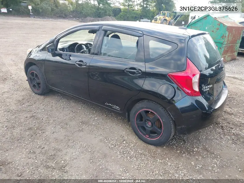 2016 NISSAN NOTE VIN 3N1CE2CP3GL375626 — фото 3
