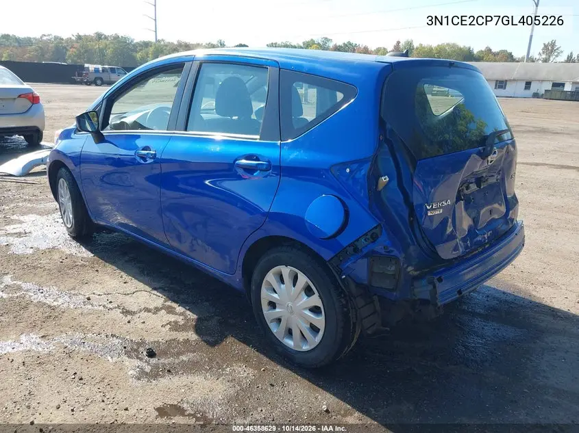 2016 NISSAN NOTE VIN 3N1CE2CP7GL405226 — фото 3