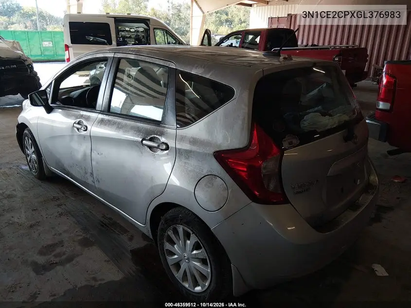 2016 NISSAN NOTE VIN 3N1CE2CPXGL376983 — фото 3