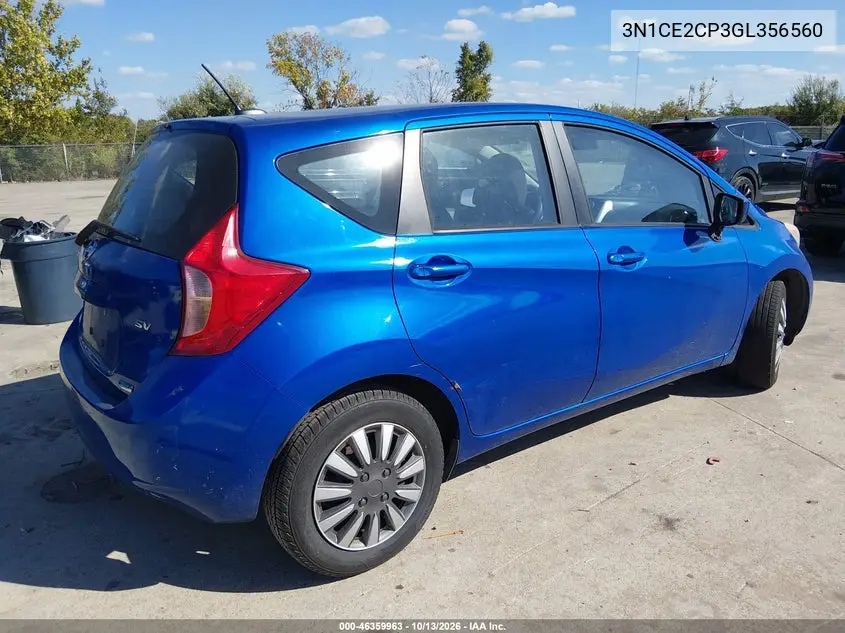 2016 NISSAN NOTE VIN 3N1CE2CP3GL356560 — фото 4