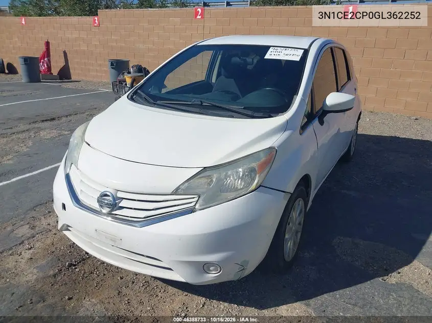 2016 NISSAN NOTE VIN 3N1CE2CP0GL362252 — фото 2