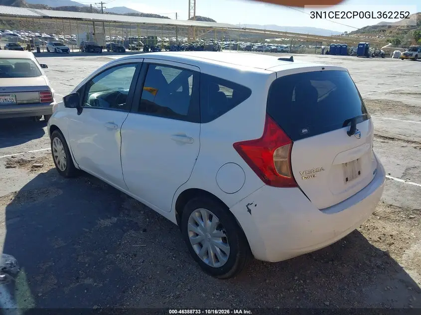 2016 NISSAN NOTE VIN 3N1CE2CP0GL362252 — фото 3