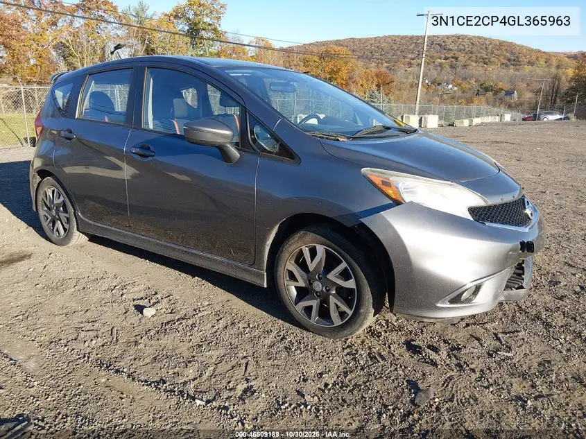 NISSAN NOTE 2016, VIN 3N1CE2CP4GL365963