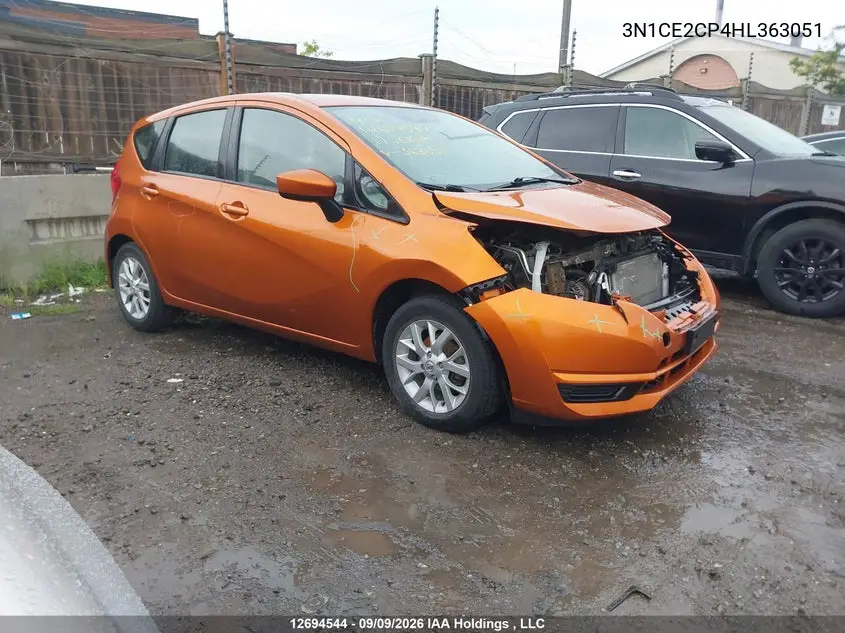 NISSAN NOTE 2017, VIN 3N1CE2CP4HL363051