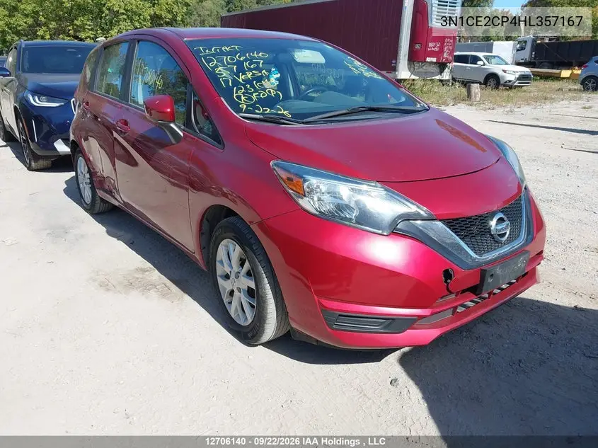 NISSAN NOTE 2017, VIN 3N1CE2CP4HL357167