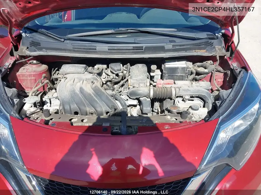 2017 NISSAN NOTE VIN 3N1CE2CP4HL357167 — фото 10