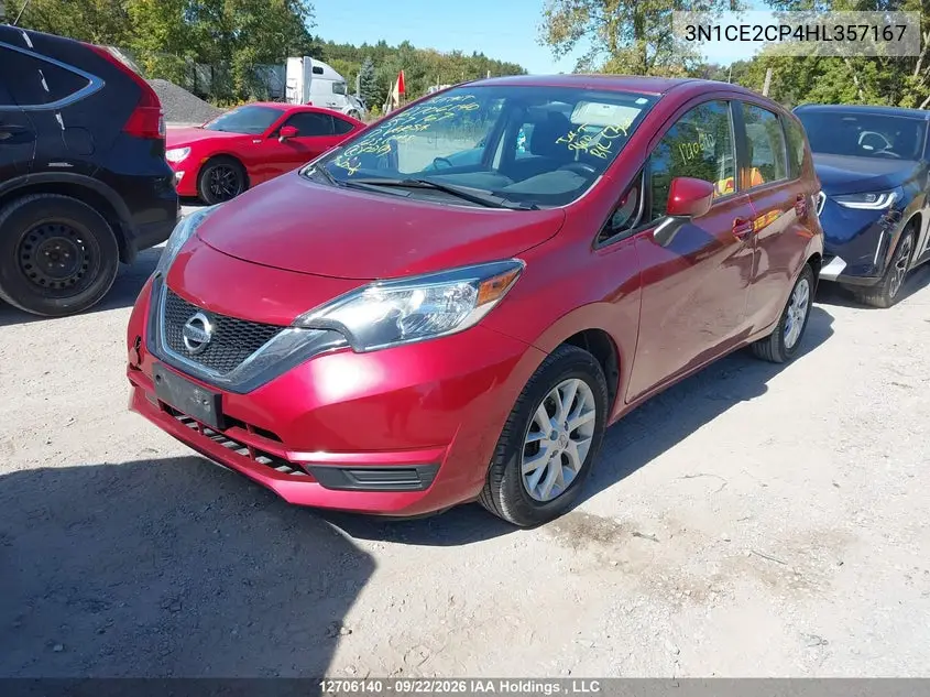 2017 NISSAN NOTE VIN 3N1CE2CP4HL357167 — фото 2
