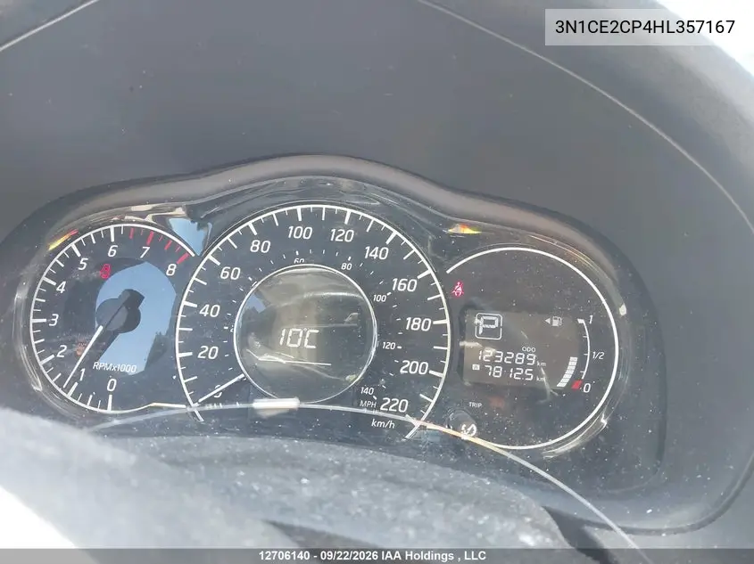 2017 NISSAN NOTE VIN 3N1CE2CP4HL357167 — фото 7