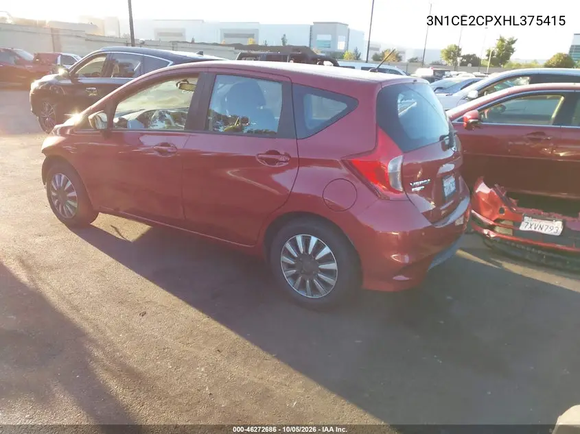 2017 NISSAN NOTE VIN 3N1CE2CPXHL375415 — фото 3