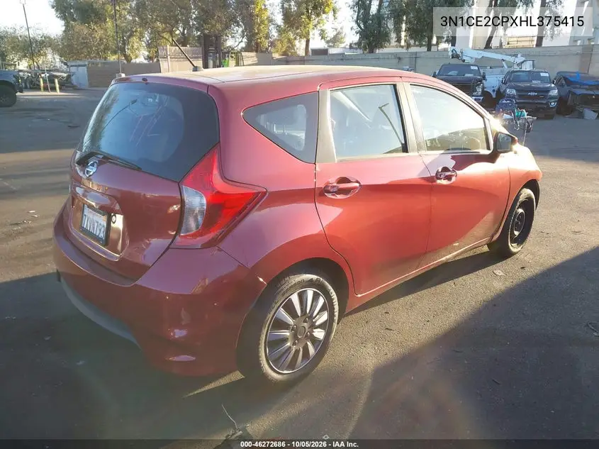 2017 NISSAN NOTE VIN 3N1CE2CPXHL375415 — фото 4