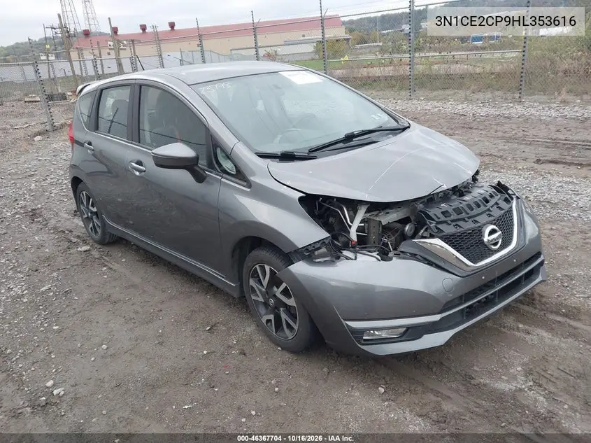 NISSAN NOTE 2017, VIN 3N1CE2CP9HL353616