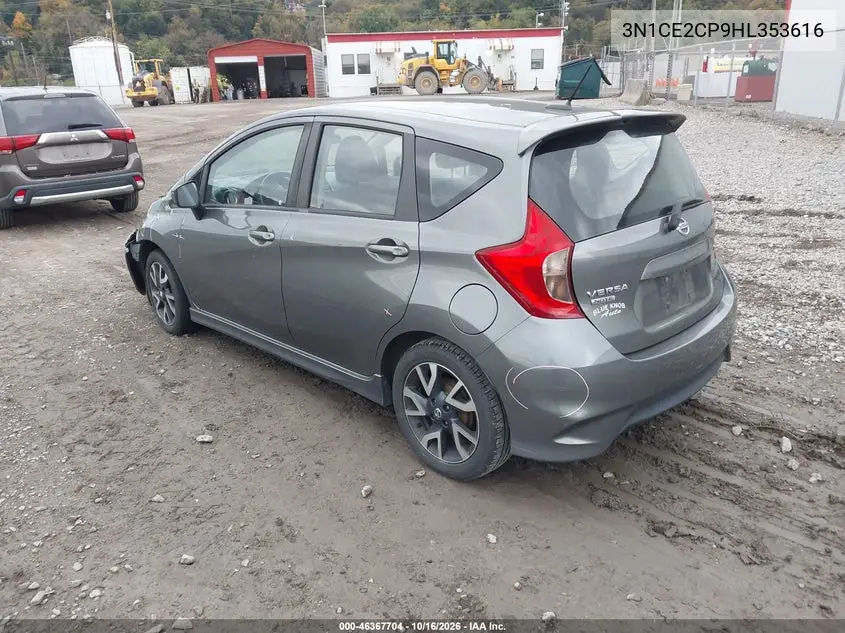 2017 NISSAN NOTE VIN 3N1CE2CP9HL353616 — фото 3