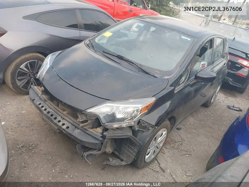 2018 NISSAN NOTE VIN 3N1CE2CP2JL367606 — фото 2