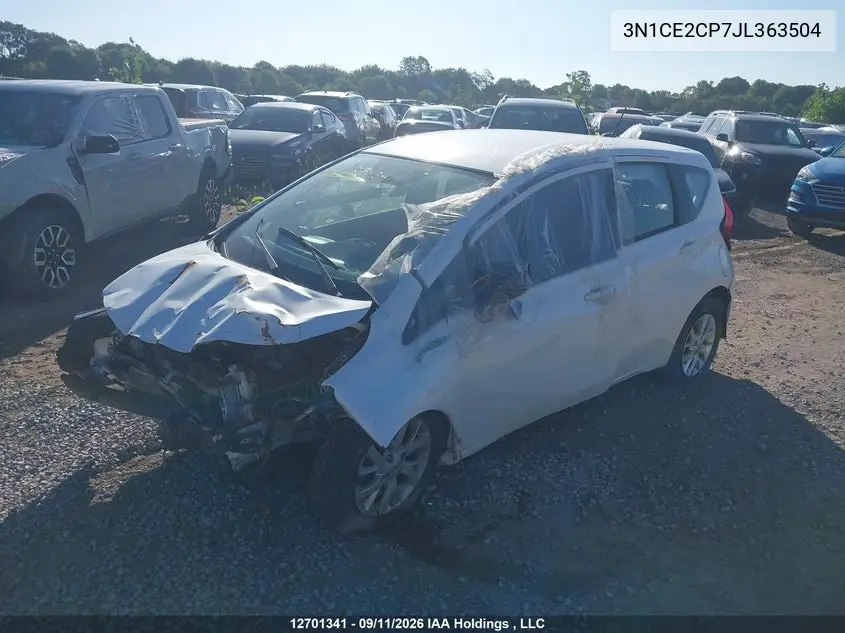 2018 NISSAN NOTE VIN 3N1CE2CP7JL363504 — фото 2