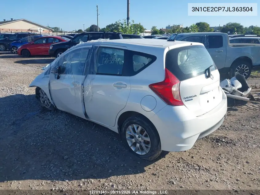2018 NISSAN NOTE VIN 3N1CE2CP7JL363504 — фото 3
