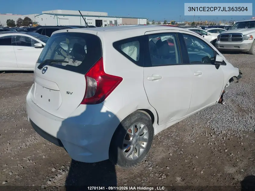 2018 NISSAN NOTE VIN 3N1CE2CP7JL363504 — фото 4