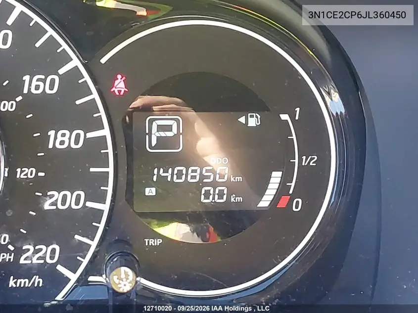 2018 NISSAN NOTE VIN 3N1CE2CP6JL360450 — фото 16