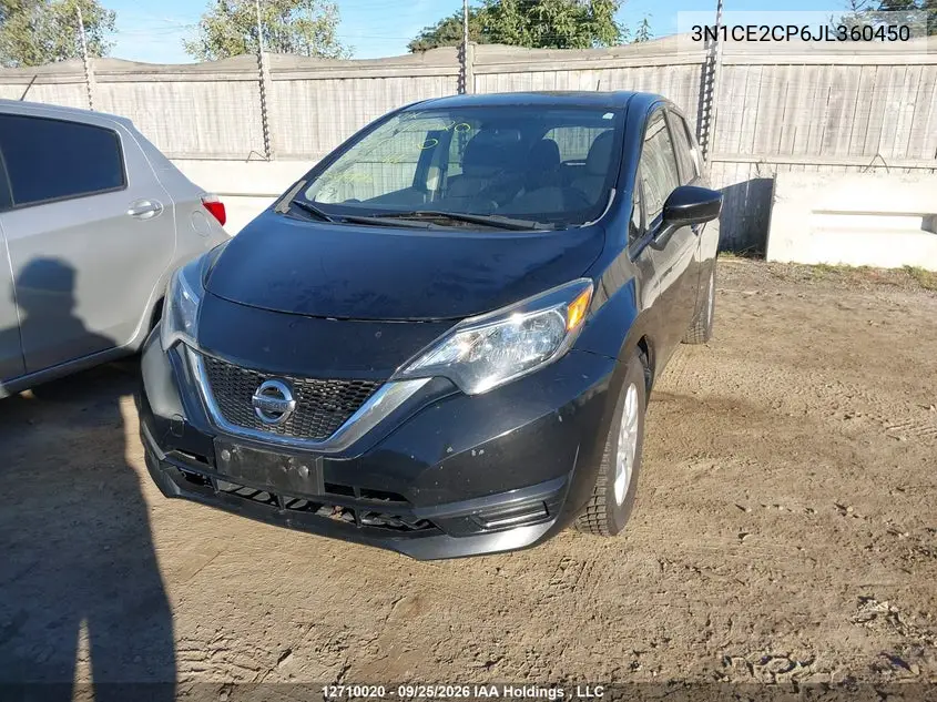2018 NISSAN NOTE VIN 3N1CE2CP6JL360450 — фото 2