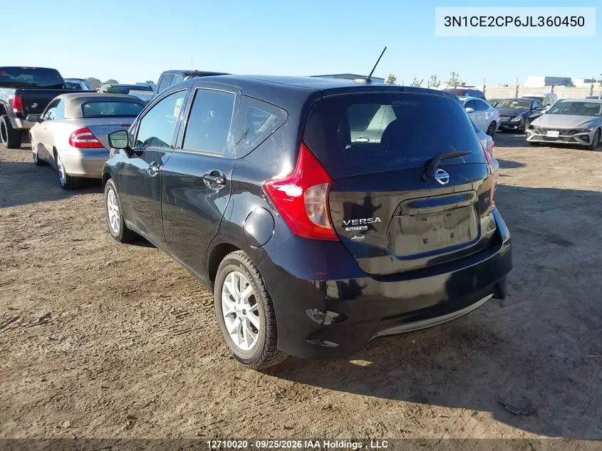 2018 NISSAN NOTE VIN 3N1CE2CP6JL360450 — фото 3