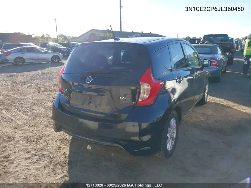 2018 NISSAN NOTE VIN 3N1CE2CP6JL360450 — фото 4
