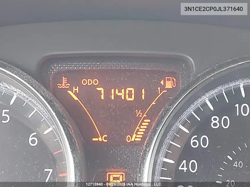 2018 NISSAN NOTE VIN 3N1CE2CP0JL371640 — фото 15
