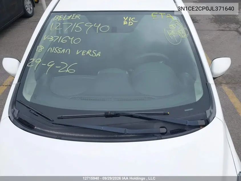 2018 NISSAN NOTE VIN 3N1CE2CP0JL371640 — фото 17