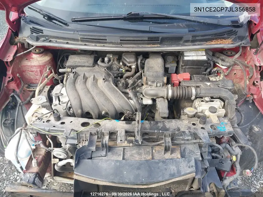 2018 NISSAN NOTE VIN 3N1CE2CP7JL356858 — фото 10