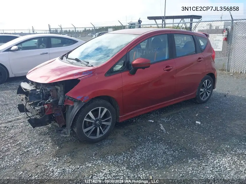 2018 NISSAN NOTE VIN 3N1CE2CP7JL356858 — фото 2