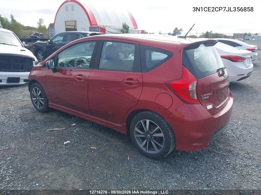 2018 NISSAN NOTE VIN 3N1CE2CP7JL356858 — фото 3